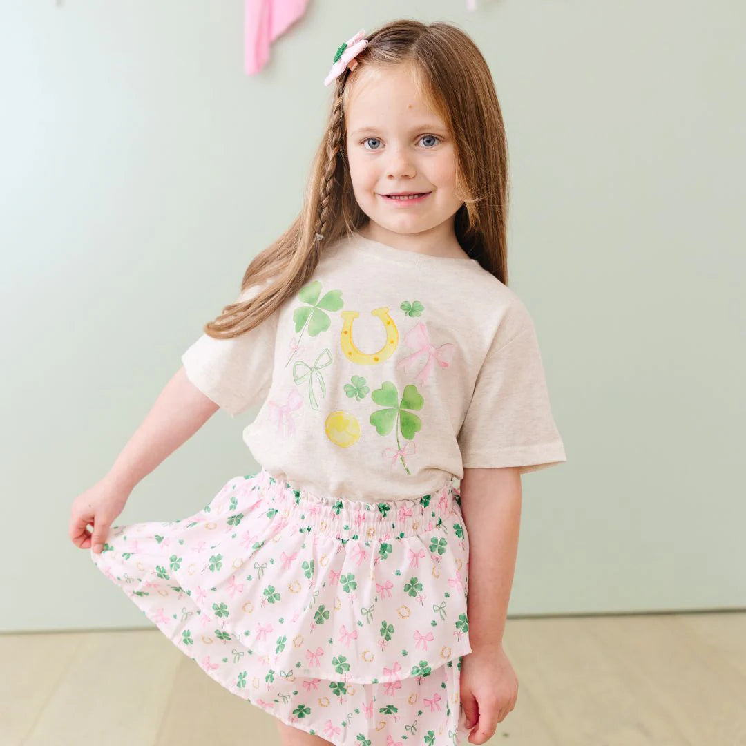 Sweet Shamrock St. Patrick’s Day Short Sleeve Tee | Natural Heather