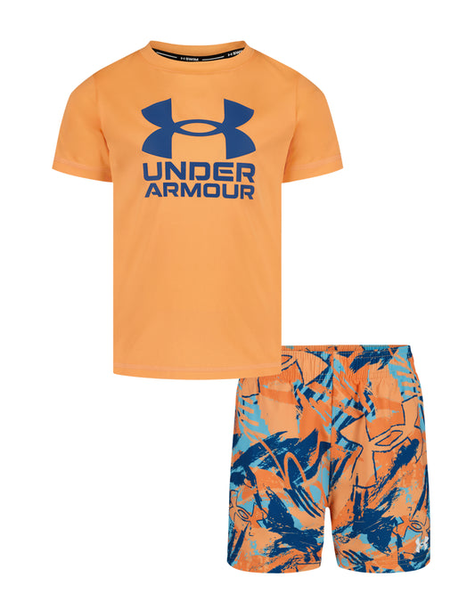UA Scribble Set | Orange Block 2T - 4T