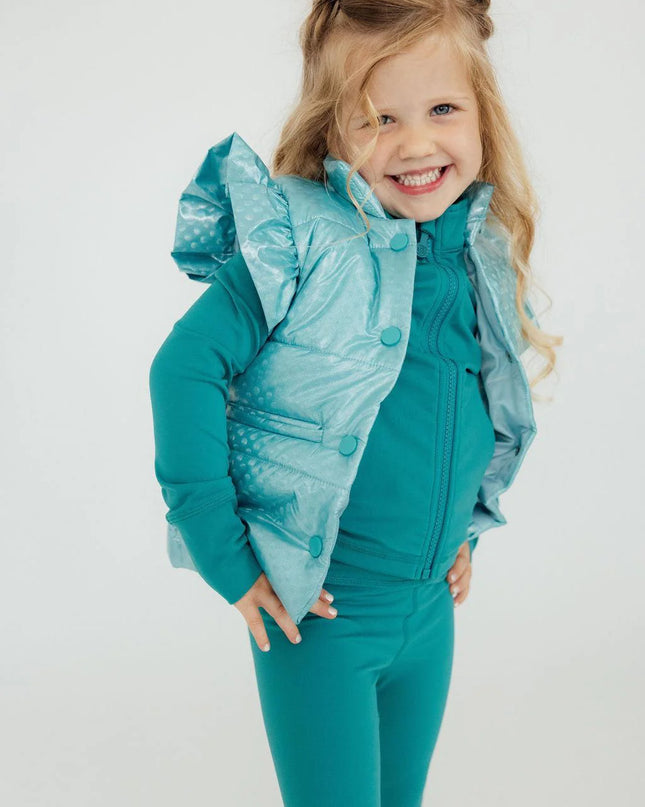 Mint Iridescent Puffer Vest