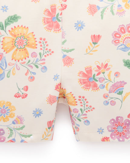 Llama Ruffle Tee + Short Set | Pink Papaya