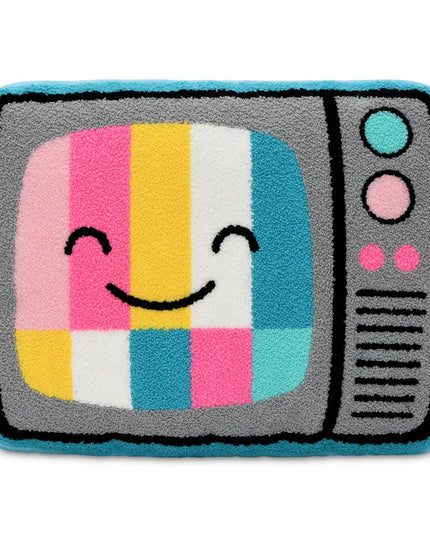 Retro Tele Chenille Plush Pillow
