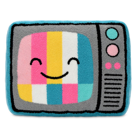 Retro Tele Chenille Plush Pillow