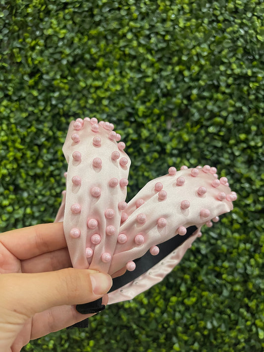 Light Pink Pearl Headband