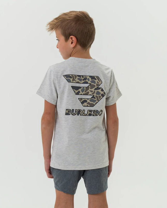 Youth Tee | Flying B | Heather Ash Grey