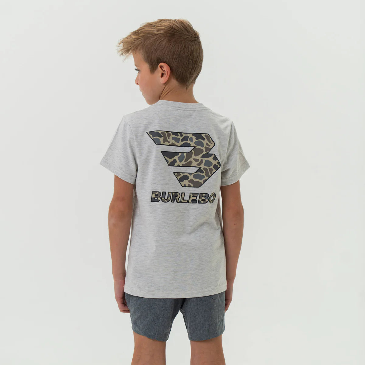 Youth Tee | Flying B | Heather Ash Grey