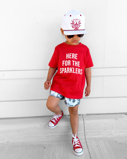 Here For The Sparklers Tee | Red