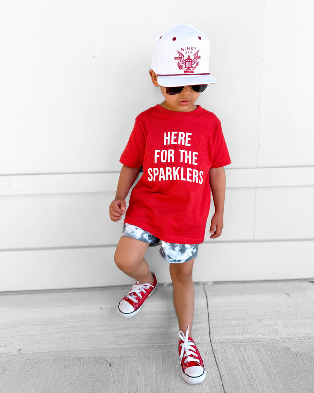 Here For The Sparklers Tee | Red