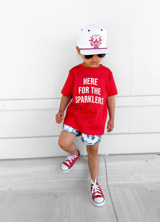 Here For The Sparklers Tee | Red