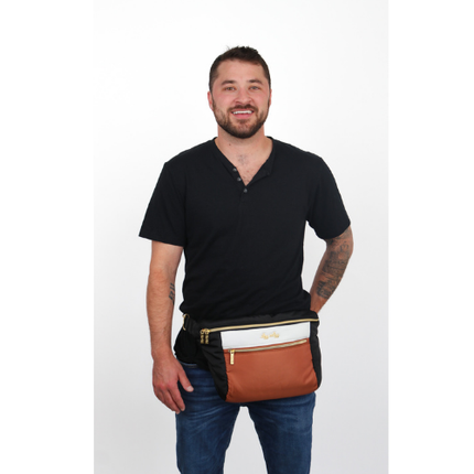 Ritzy Pack  Fanny Pack & Crossbody Diaper Bag: Black