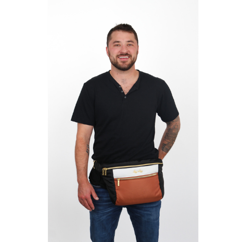 Ritzy Pack  Fanny Pack & Crossbody Diaper Bag: Black