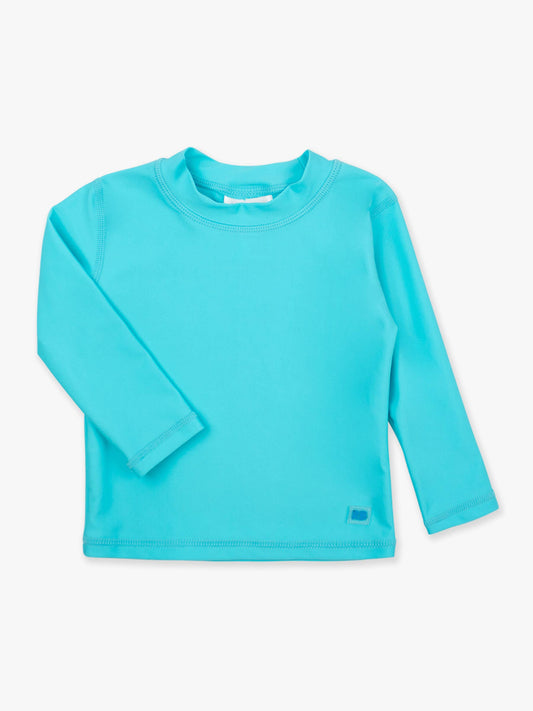 Bright Aqua Long Sleeve Rash Guard