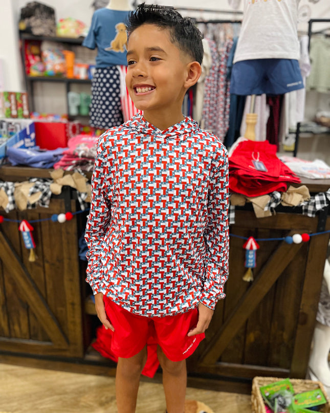 Youth Performance Hoodie | Texas Flag