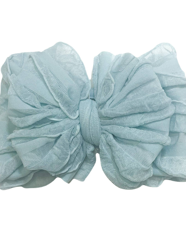 Baby Blue Ruffled Headband