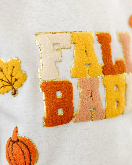Fall Babe Fun Patch Sweatshirt