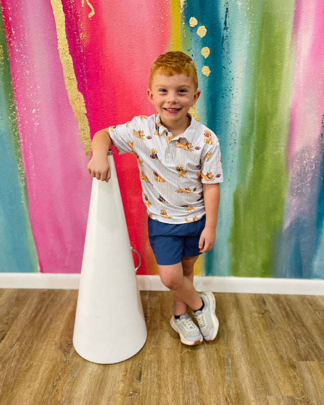 Boys Quarter-Bark Polo