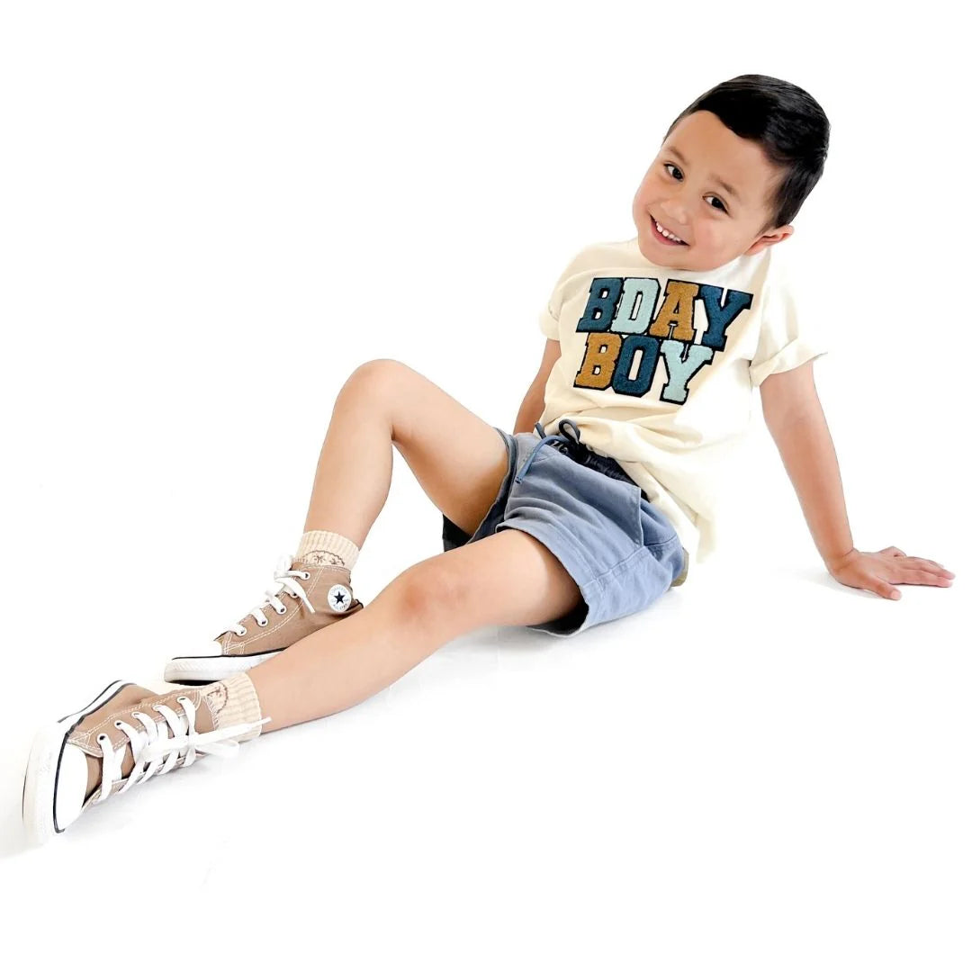 Birthday Boy Patch Short Sleeve T-Shirt