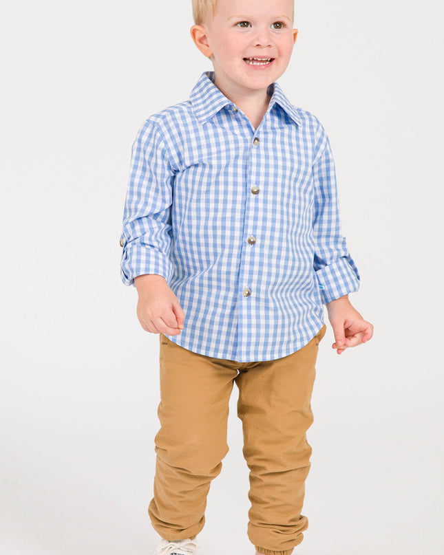 Boys Dark Khaki Jogger Pants