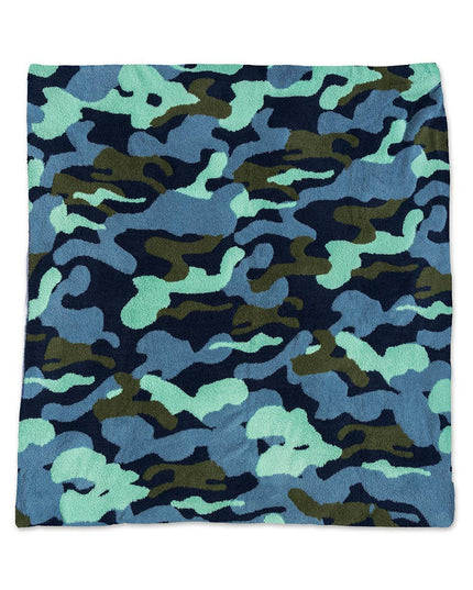Throw Blanket - Camouflage - Blue & Green