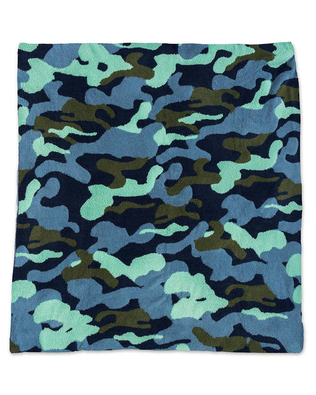 Throw Blanket - Camouflage - Blue & Green