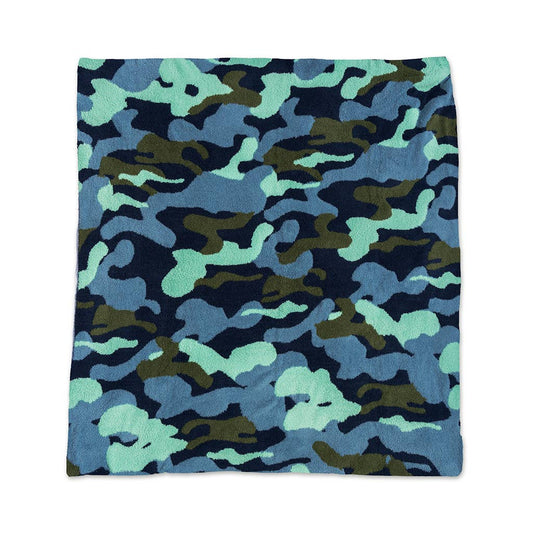 Throw Blanket - Camouflage - Blue & Green