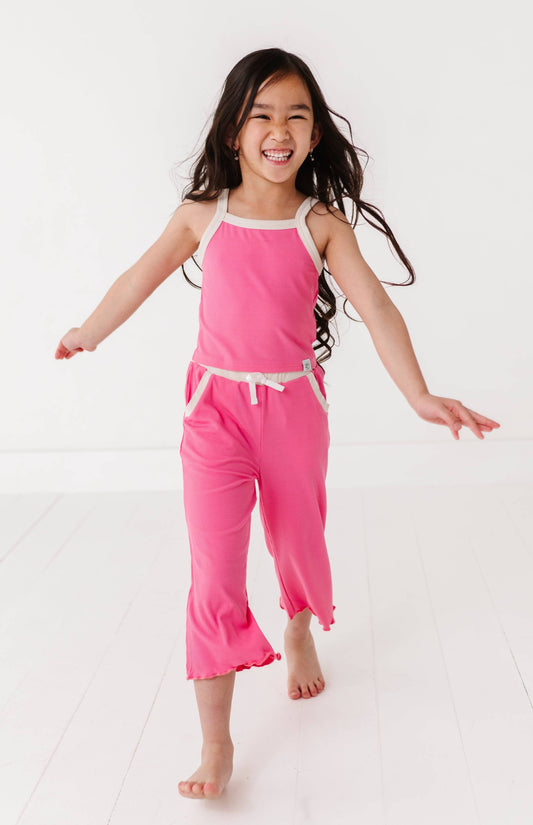 ROSEY | Ribbed Tank + Wide Leg Pants Set