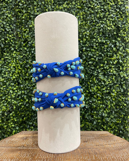 Royal Blue & Turquoise Stone Headband