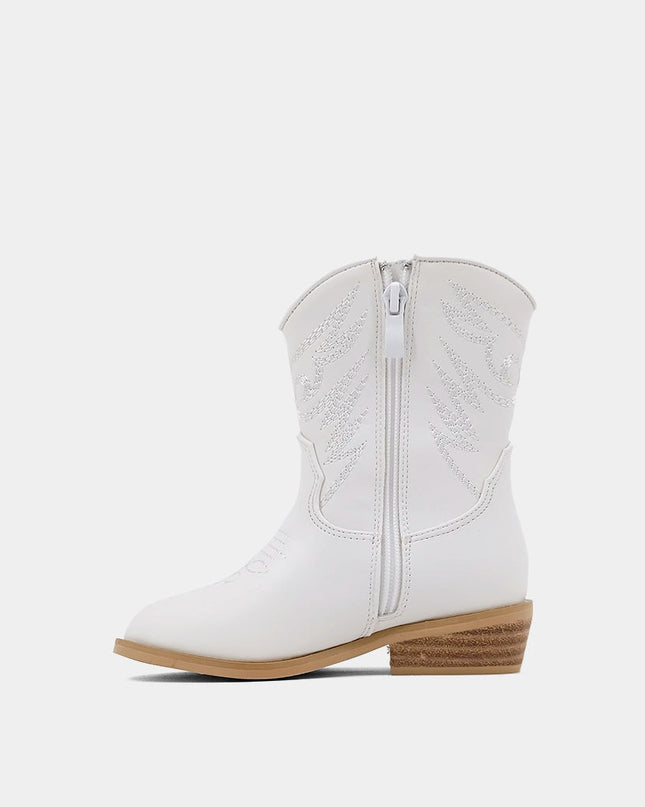 Zahara Mini Boot | White