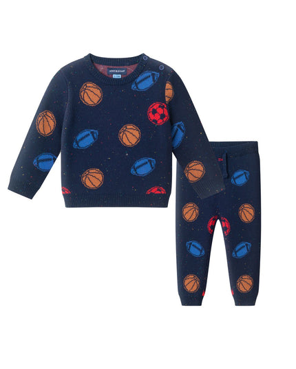 Sports Baby Sweater Set
