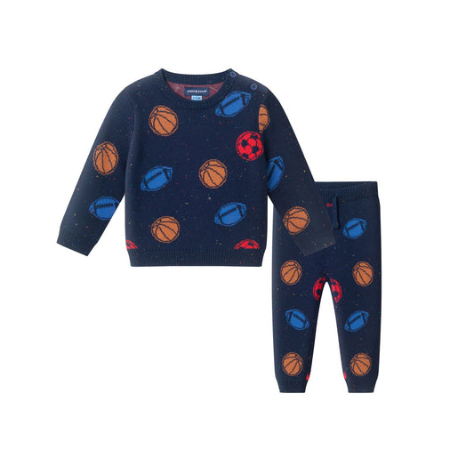 Sports Baby Sweater Set