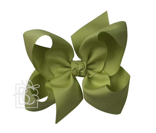 6" Solid Grosgrain Bow | Moss