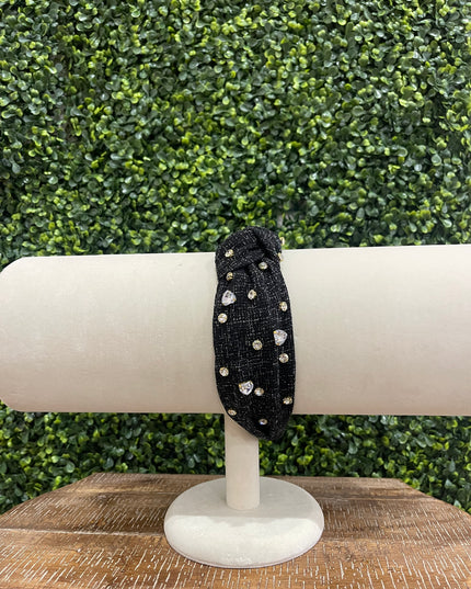 Tweed Embellished Headband