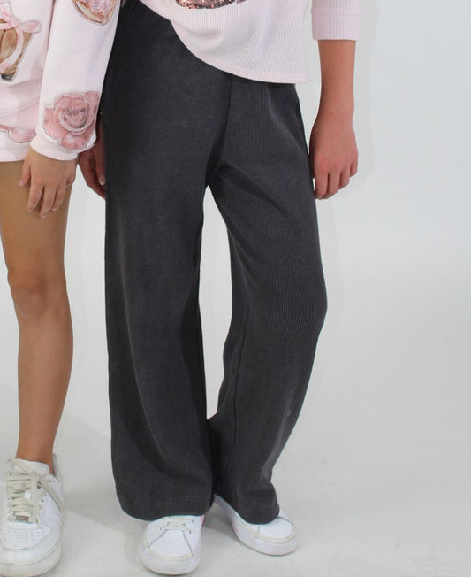 Acid Washed Waffle Knit Lounge Pants