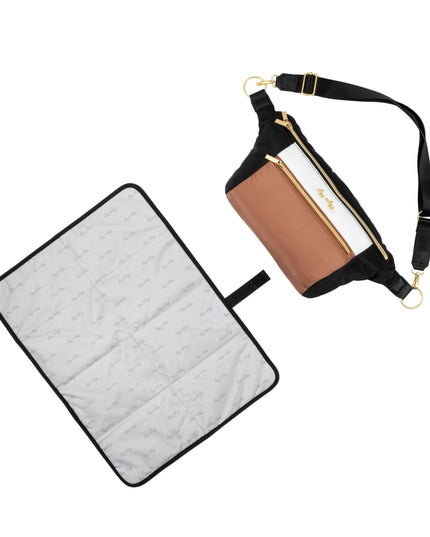 Ritzy Pack  Fanny Pack & Crossbody Diaper Bag: Black