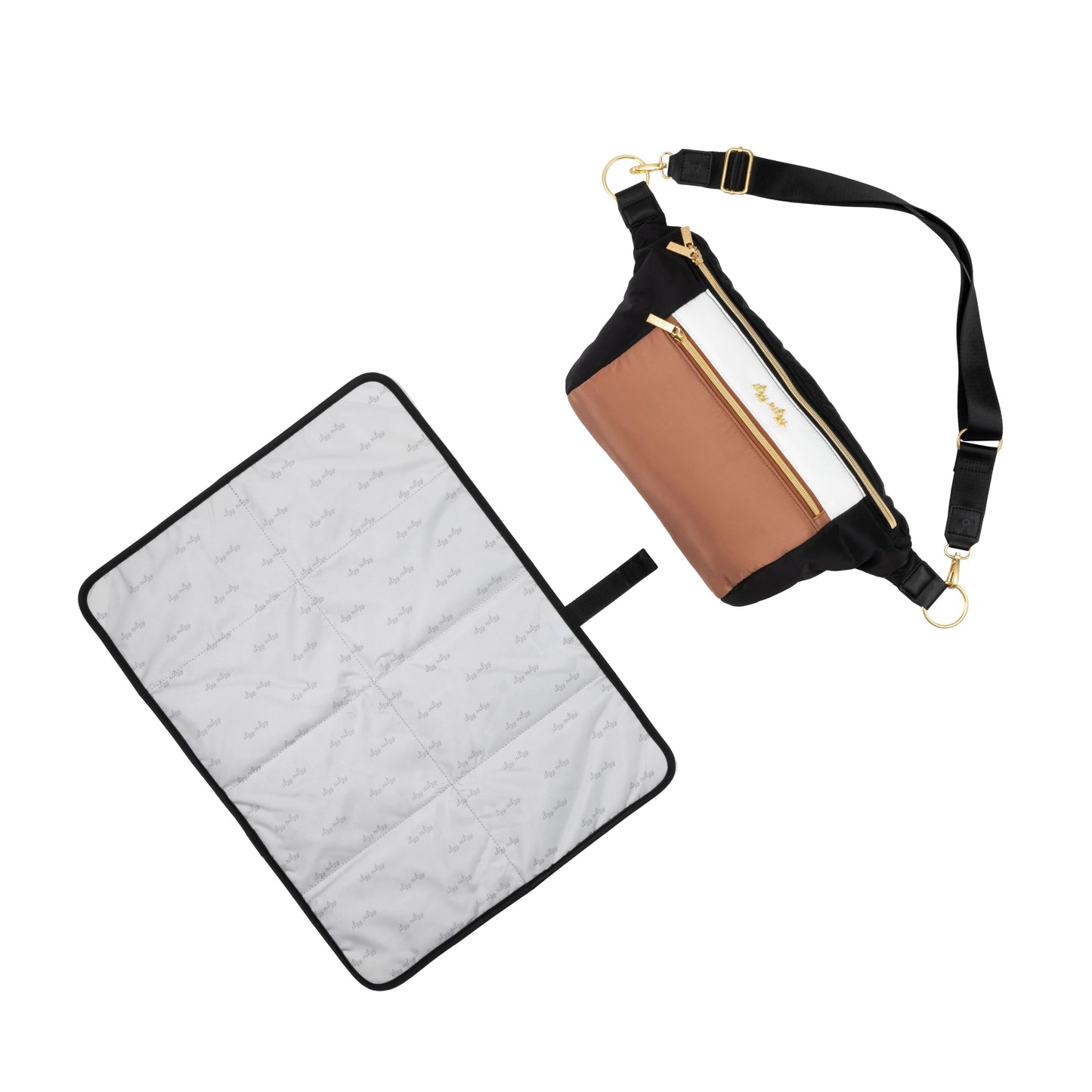 Ritzy Pack  Fanny Pack & Crossbody Diaper Bag: Black