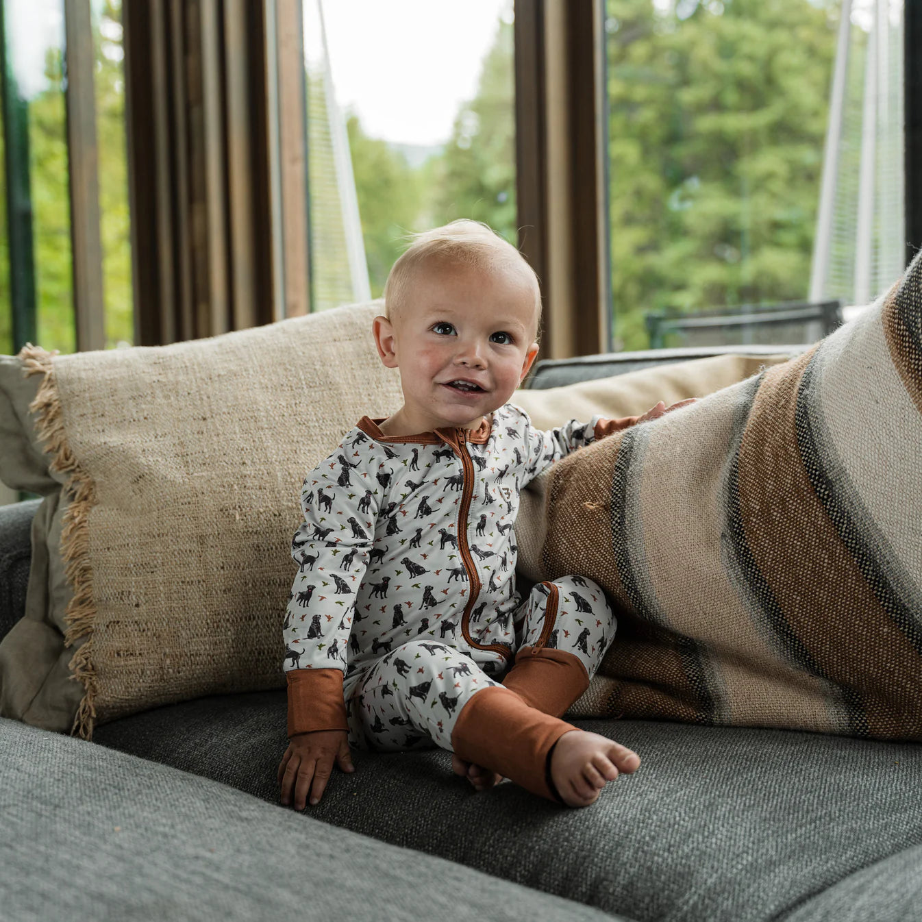 Ducks & Dogs | Baby Zip Up