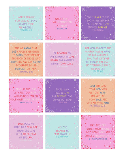Verses for Love – Bible Verse Card Set with Display Stand