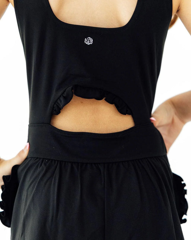 Balanced Black Active Romper