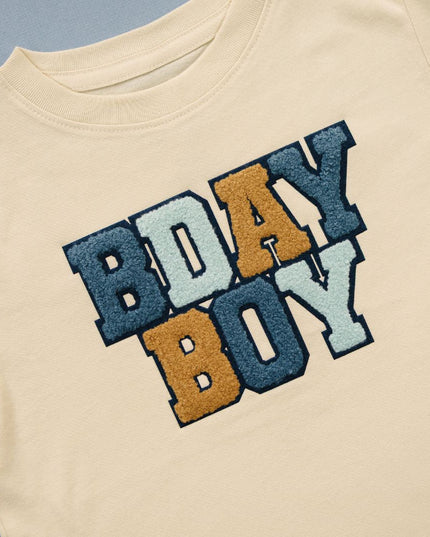 Birthday Boy Patch Short Sleeve T-Shirt