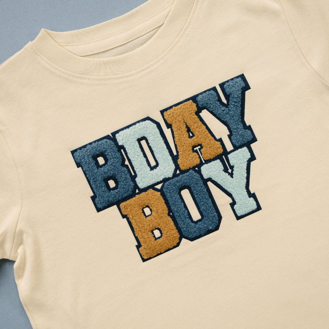Birthday Boy Patch Short Sleeve T-Shirt