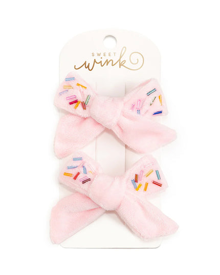 Sprinkle Bow Clip Set