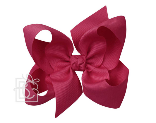 6" Solid Grosgrain Bow | Cranberry