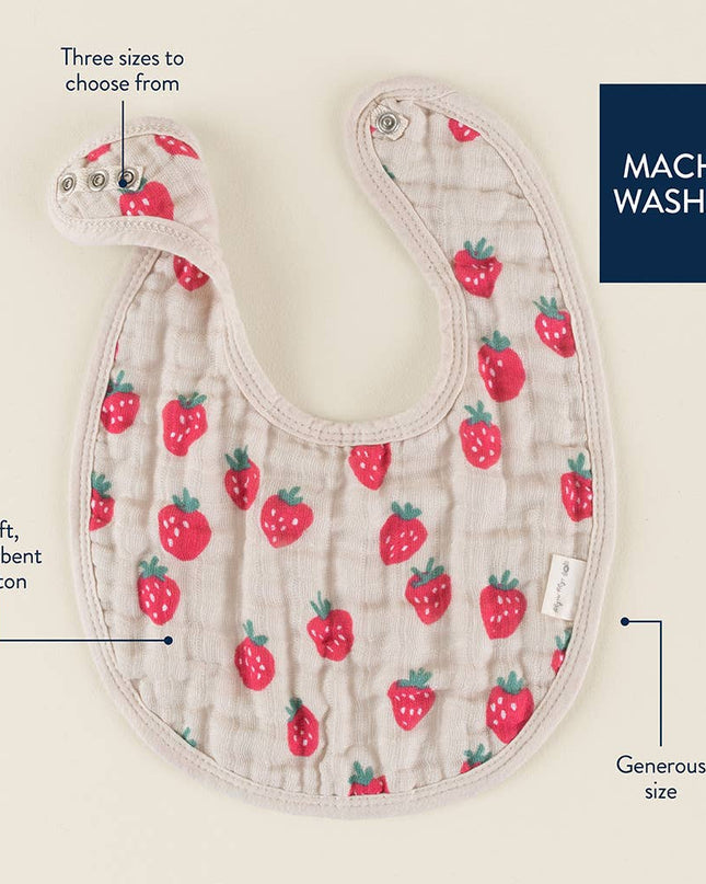 Itzy Bibs™: Strawberries + Cream