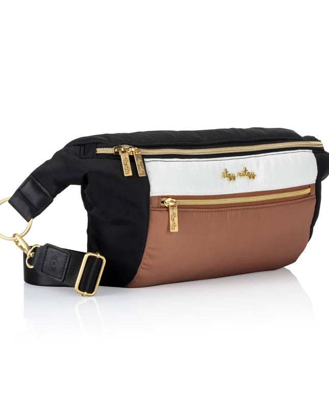Ritzy Pack  Fanny Pack & Crossbody Diaper Bag: Black