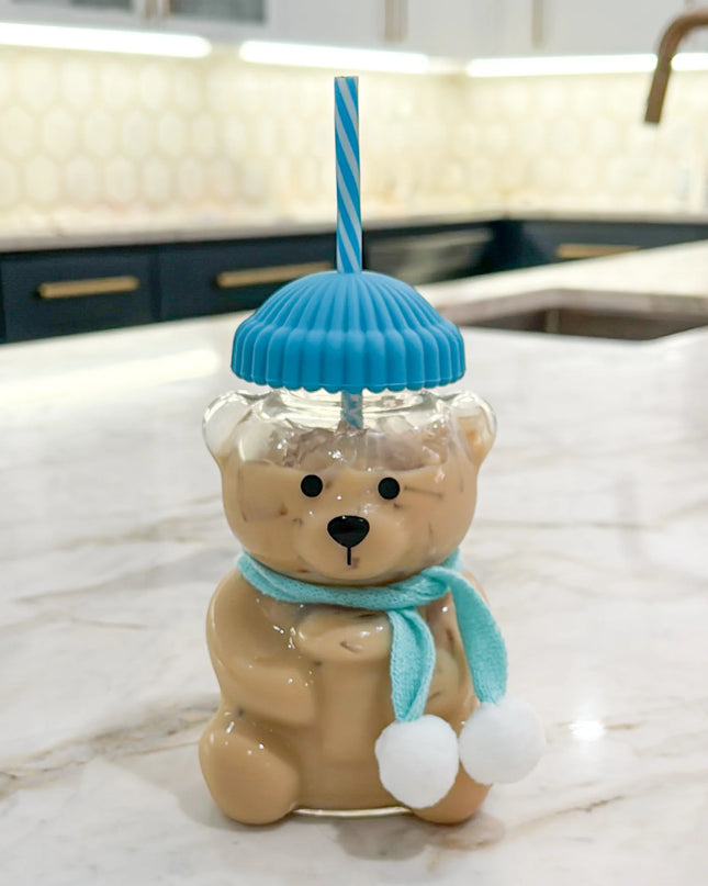 Honey Bear Latte Glass Cups