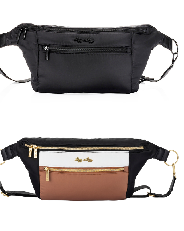 Ritzy Pack  Fanny Pack & Crossbody Diaper Bag: Black