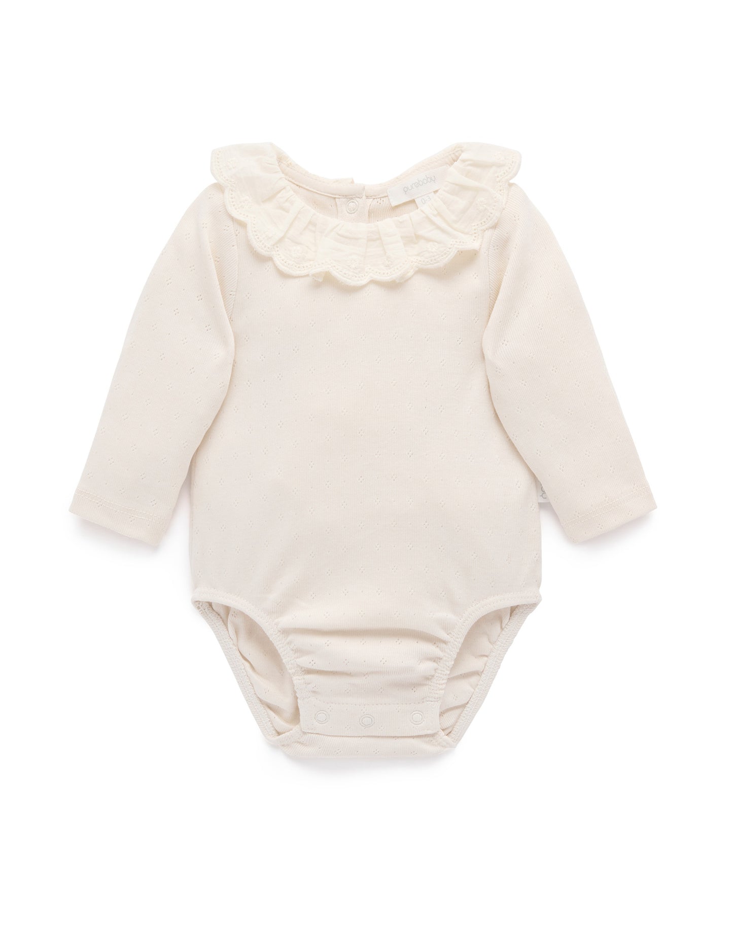Ruffle Pointelle Bodysuit