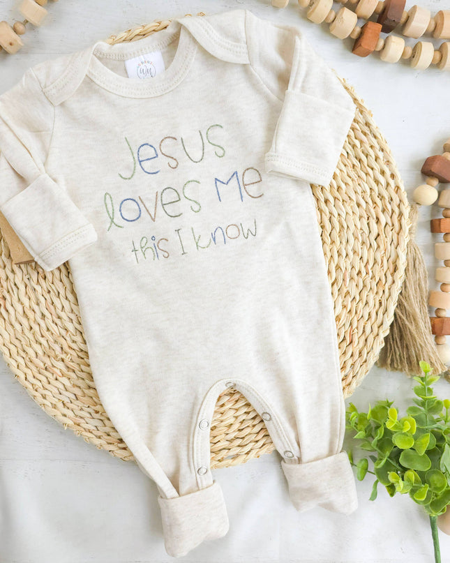 Baby Boy Romper | Jesus Loves Me