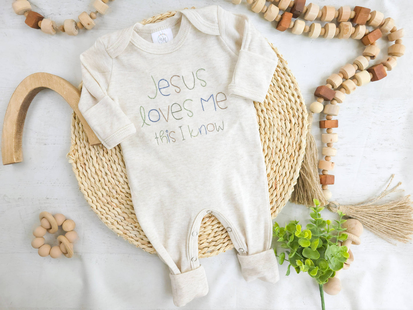 Baby Boy Romper | Jesus Loves Me