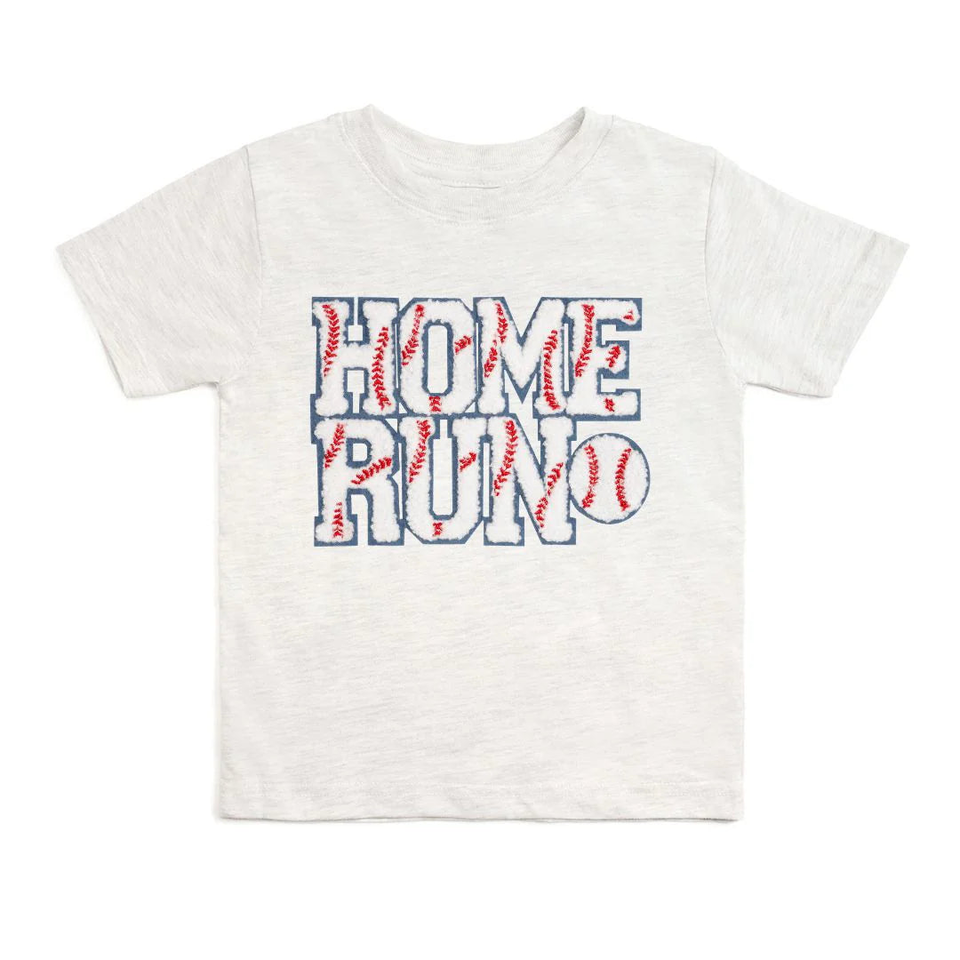 Home Run Patch Short Sleeve Tee | Ash