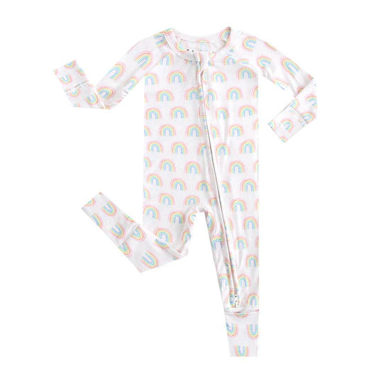Forever Rainbow Zippered Romper